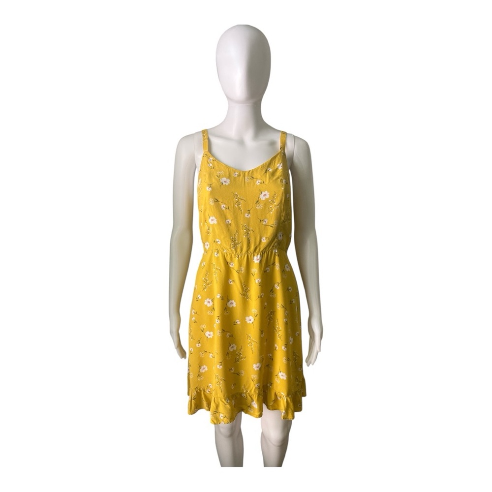 Old Navy Yellow Ruffled Tiered Sundress